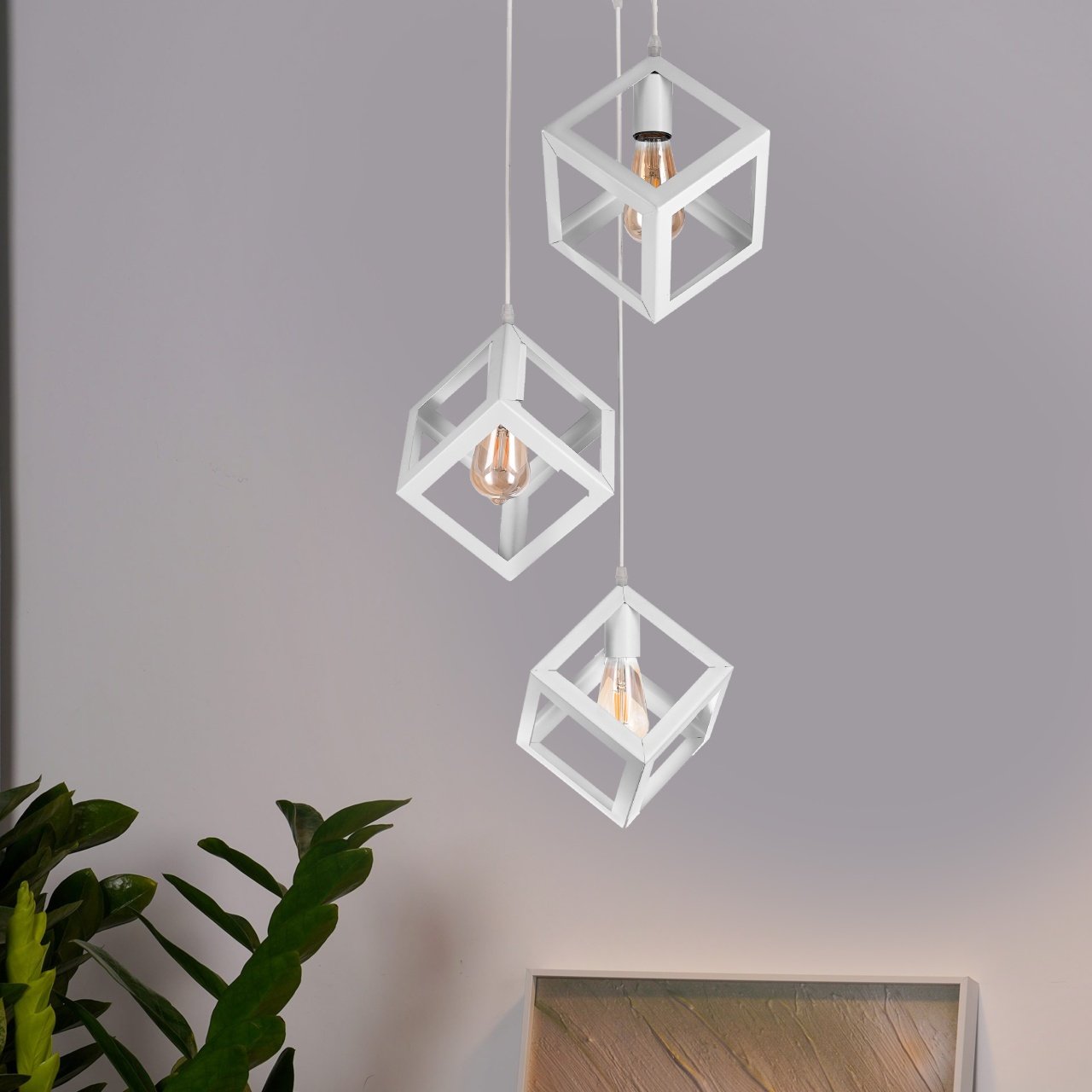 3 Of Cube Ceiling Lamp