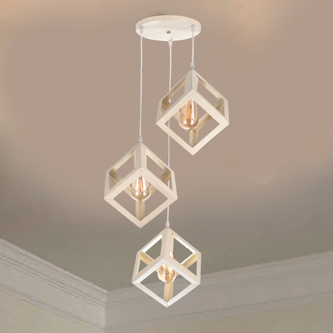 3 Of Cube Ceiling Lamp