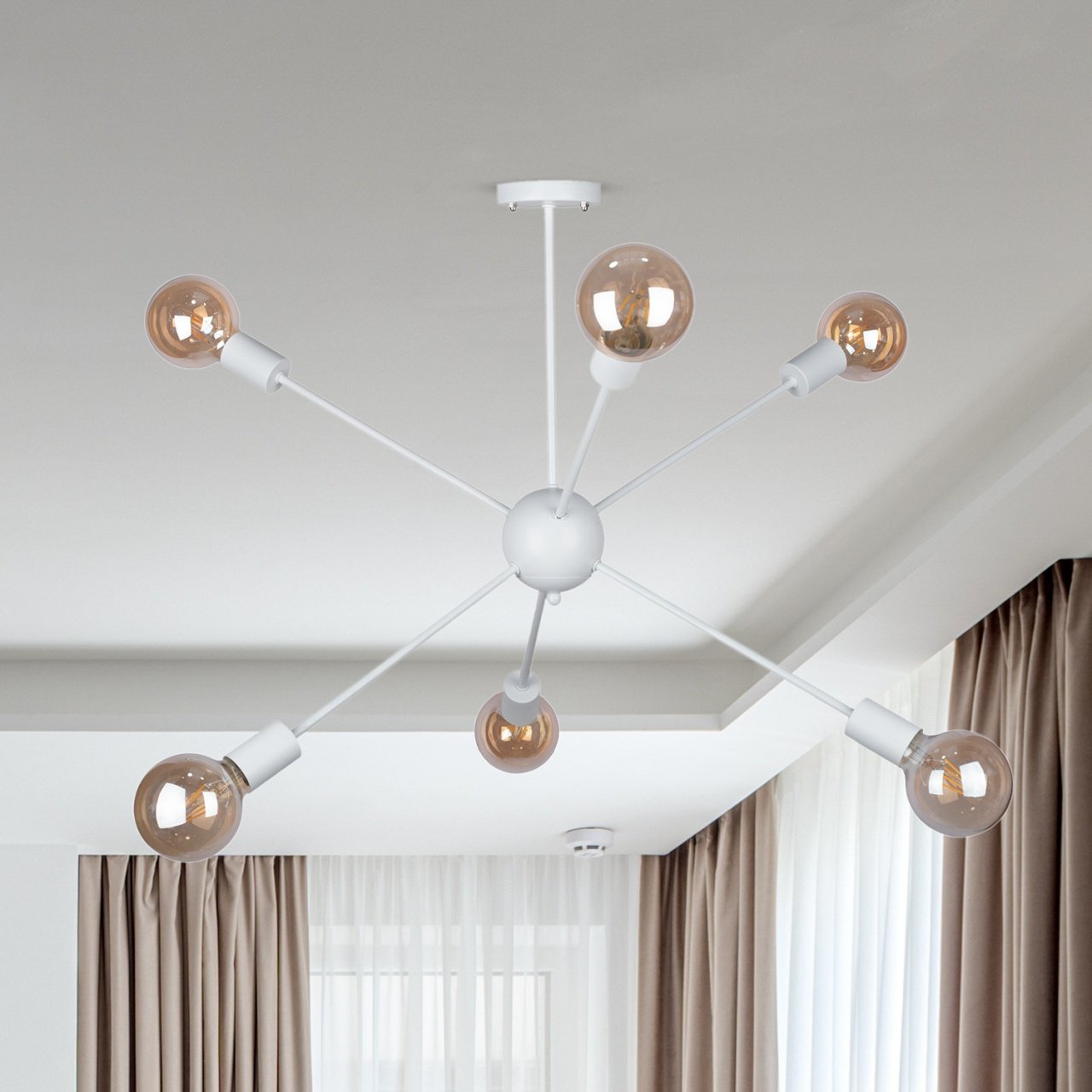 Sun Ceiling Lamp With 6 Arm