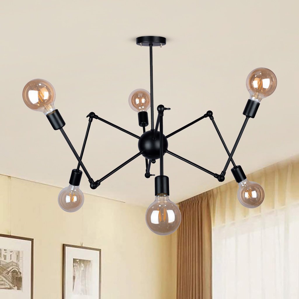 Spider Ceiling lamp With 6 Arm