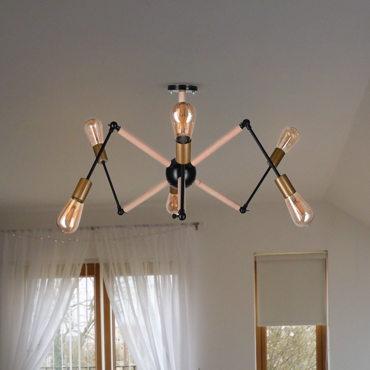 Spider Ceiling lamp With 6 Arm