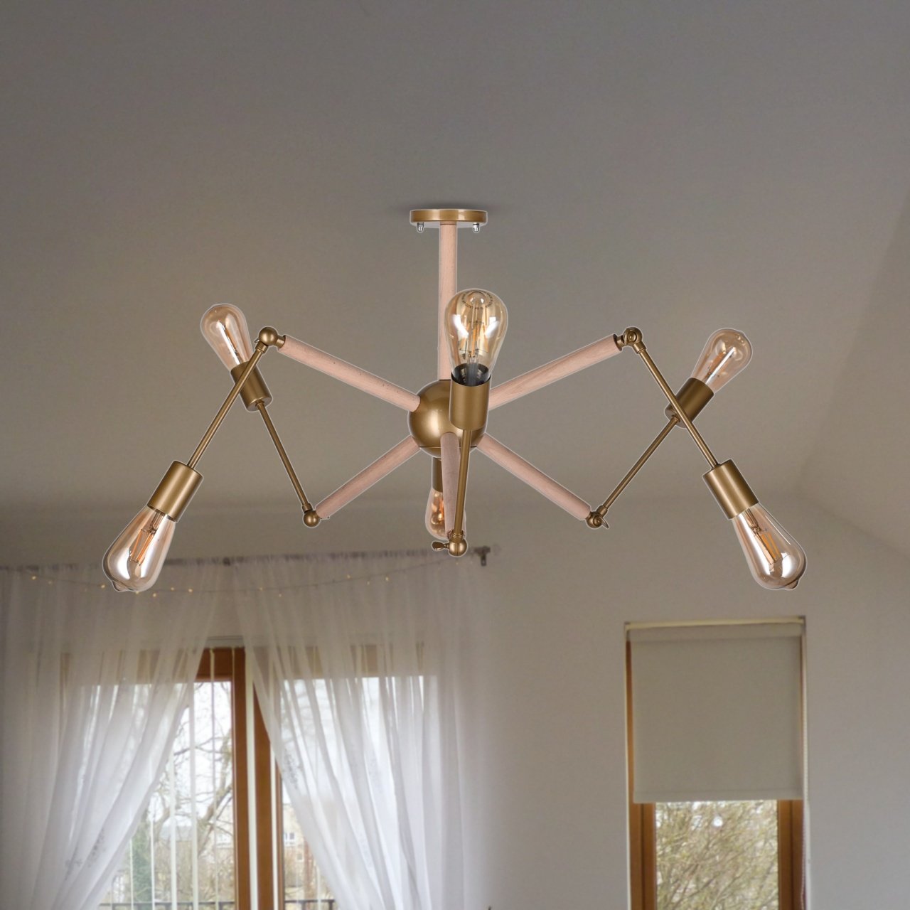 Spider Ceiling lamp With 6 Arm