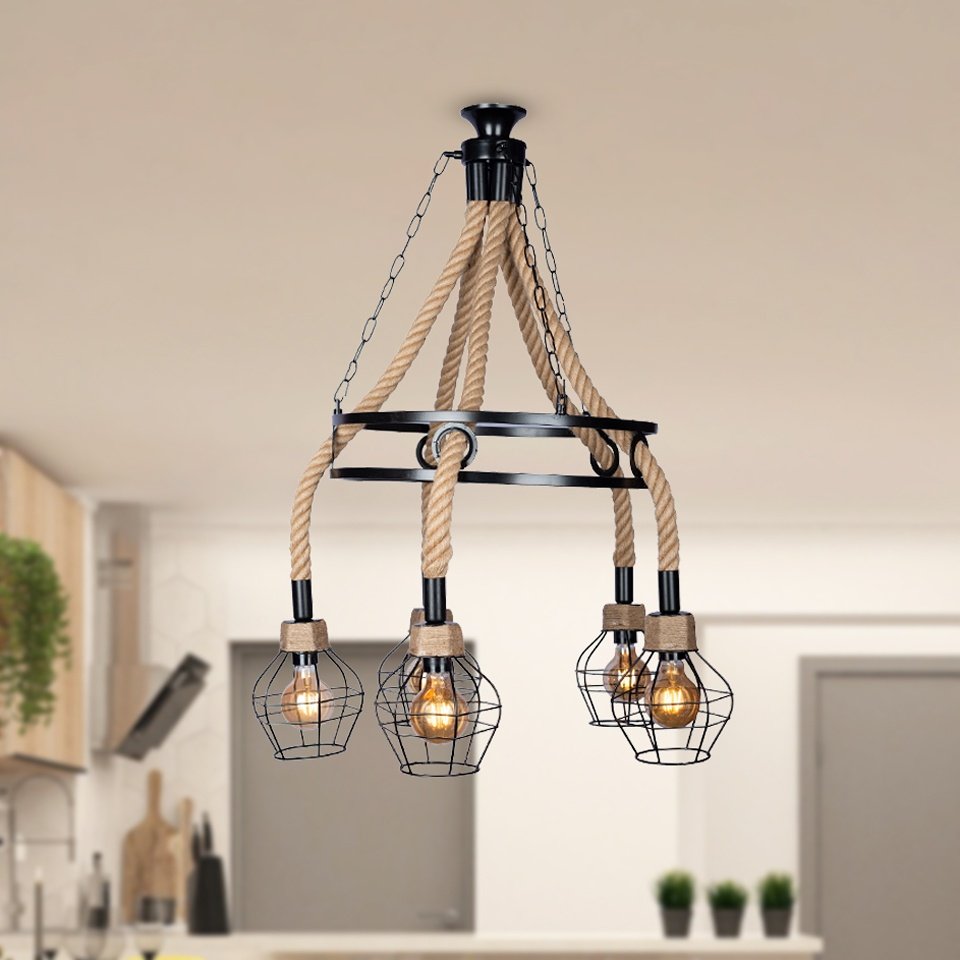 5 Light Rope Ceiling Lamp