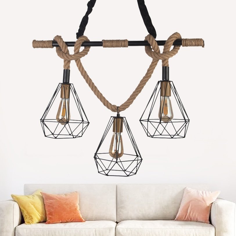 3 Light Rope Ceiling Lamp