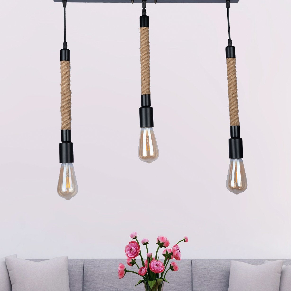 3 Light Rope Ceiling Lamp