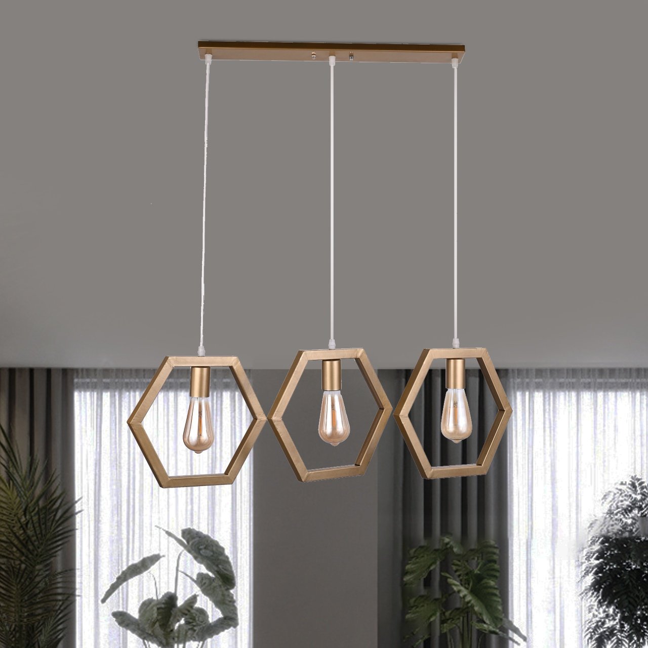 3 Light Ceiling Lamp