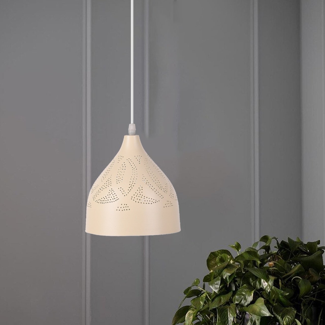 Naomi Perforated Ceiling Lamp - Single