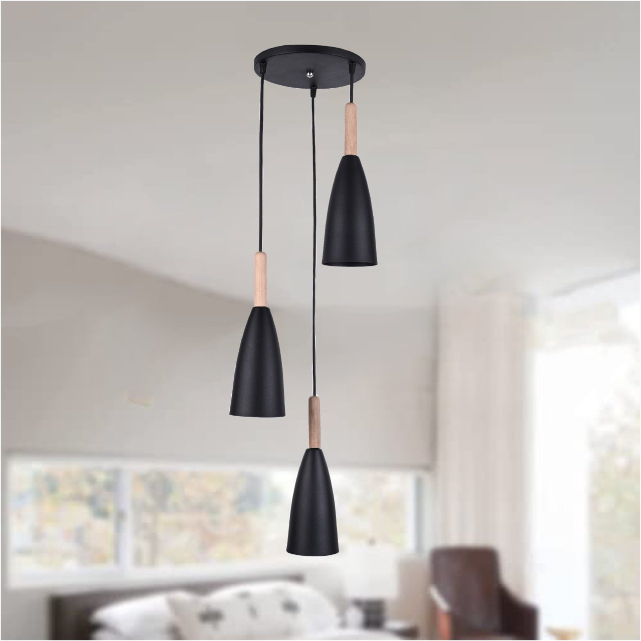 Rocket  Triple Ceiling Lamp