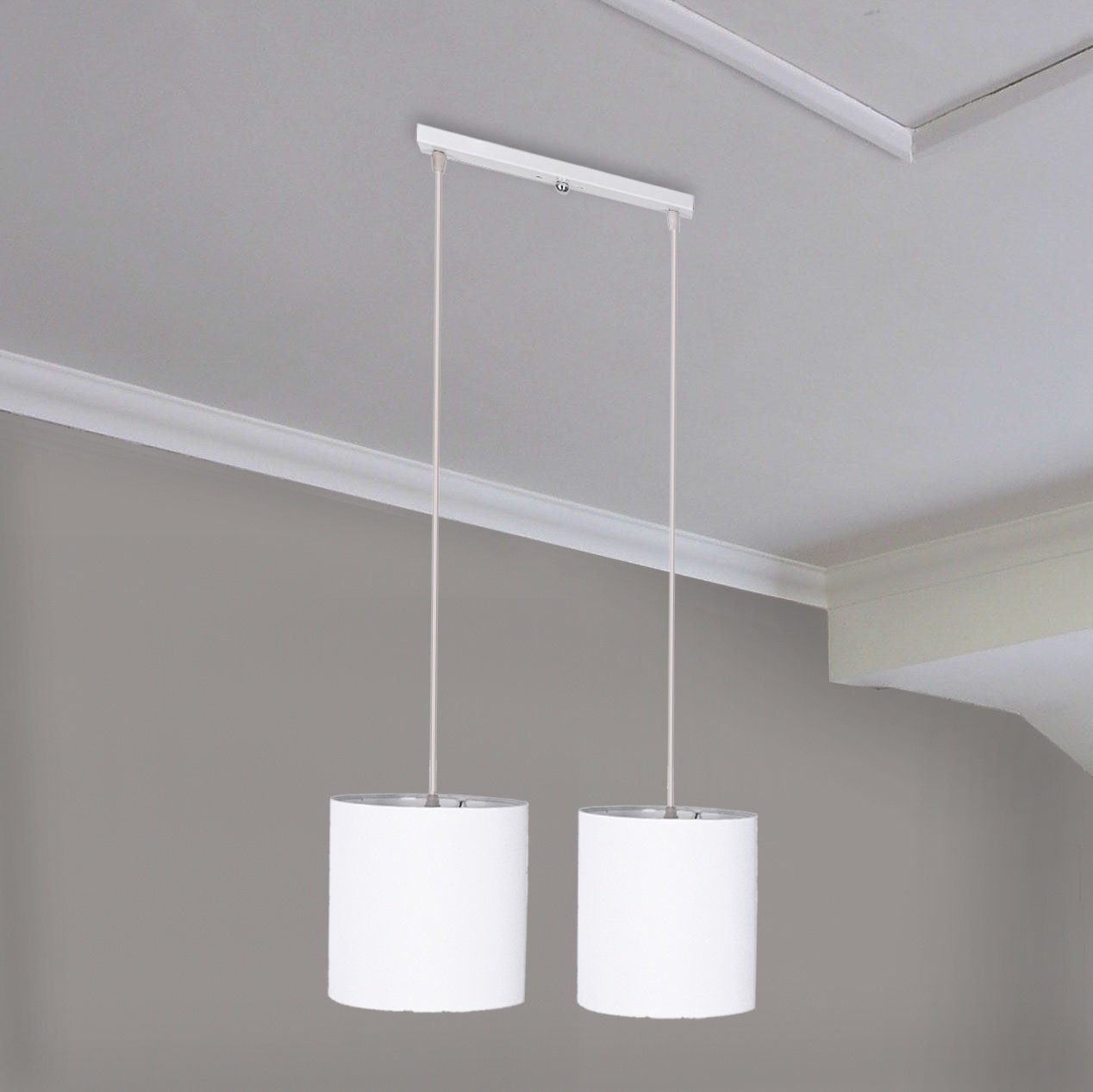 Fabric Double Ceiling Lamp