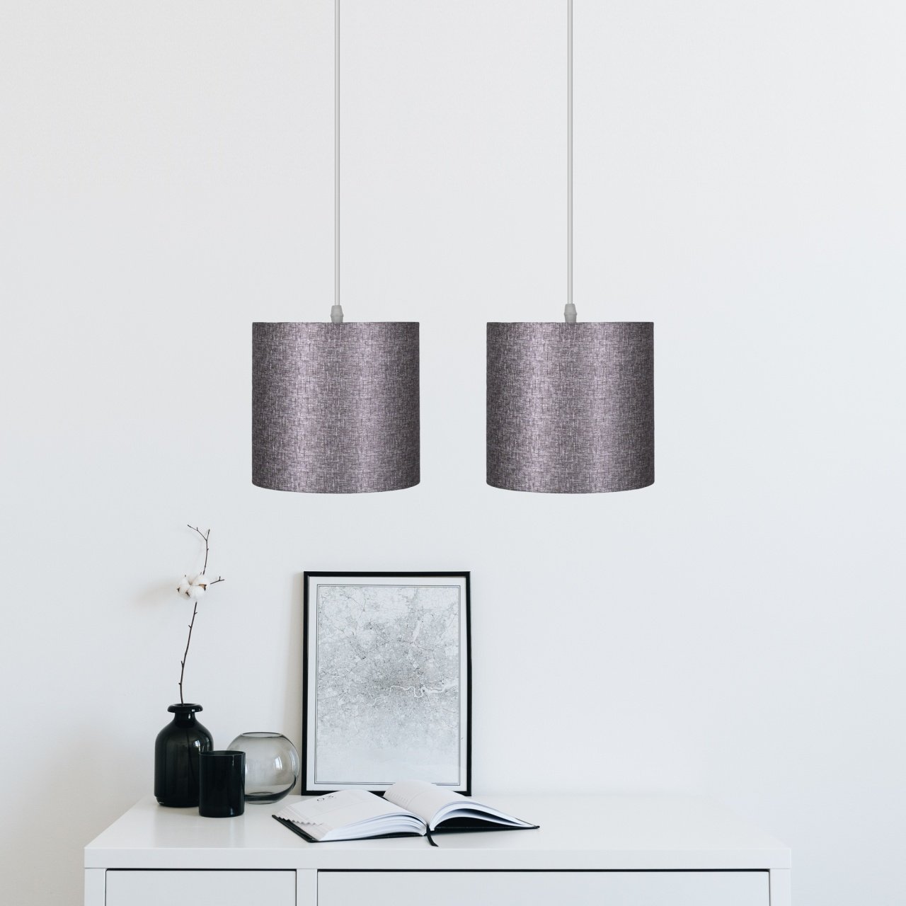 Fabric Double Ceiling Lamp