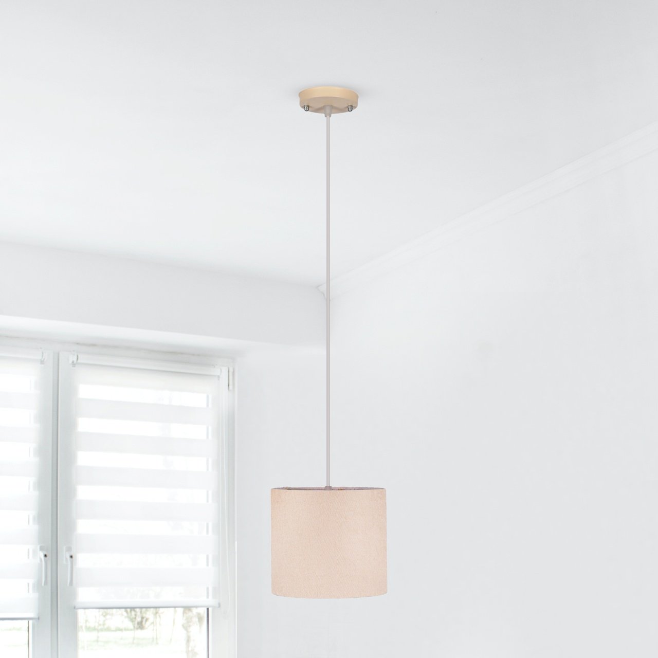 Fabric Ceiling Lamp - Single