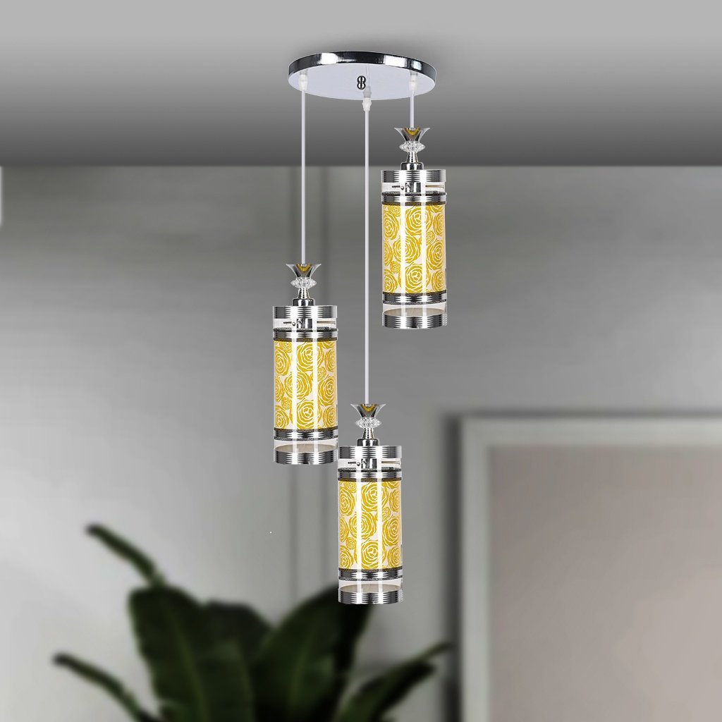 Decorative Glass Ceiling Lamp - 3 Lights