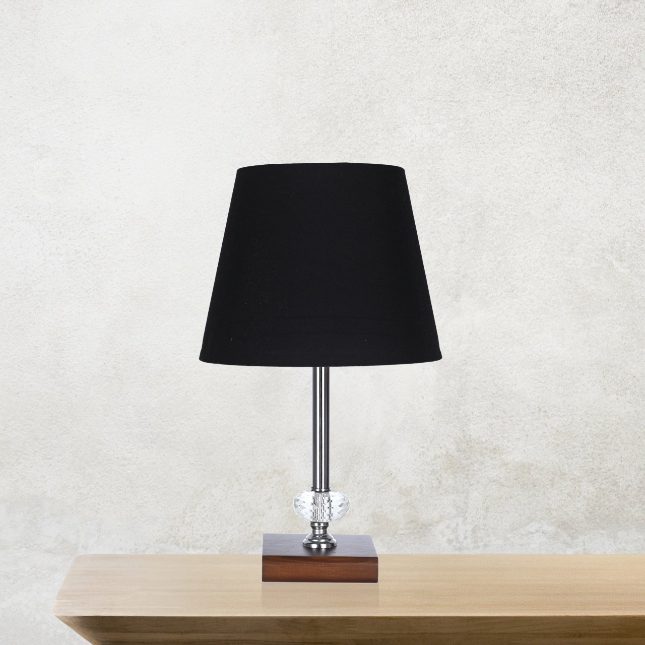 Table Lamp With Wood Base - 1 Light