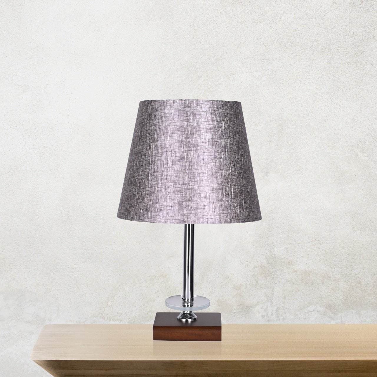 Table Lamp With Wood Base - 1 Light