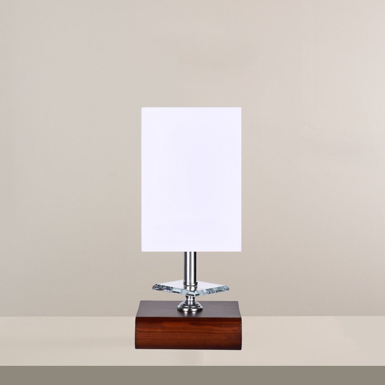 Table Lamp With Wood Base - 1 Light