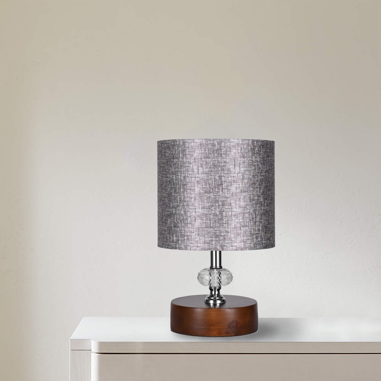 Table Lamp With Wood Base - 1 Light