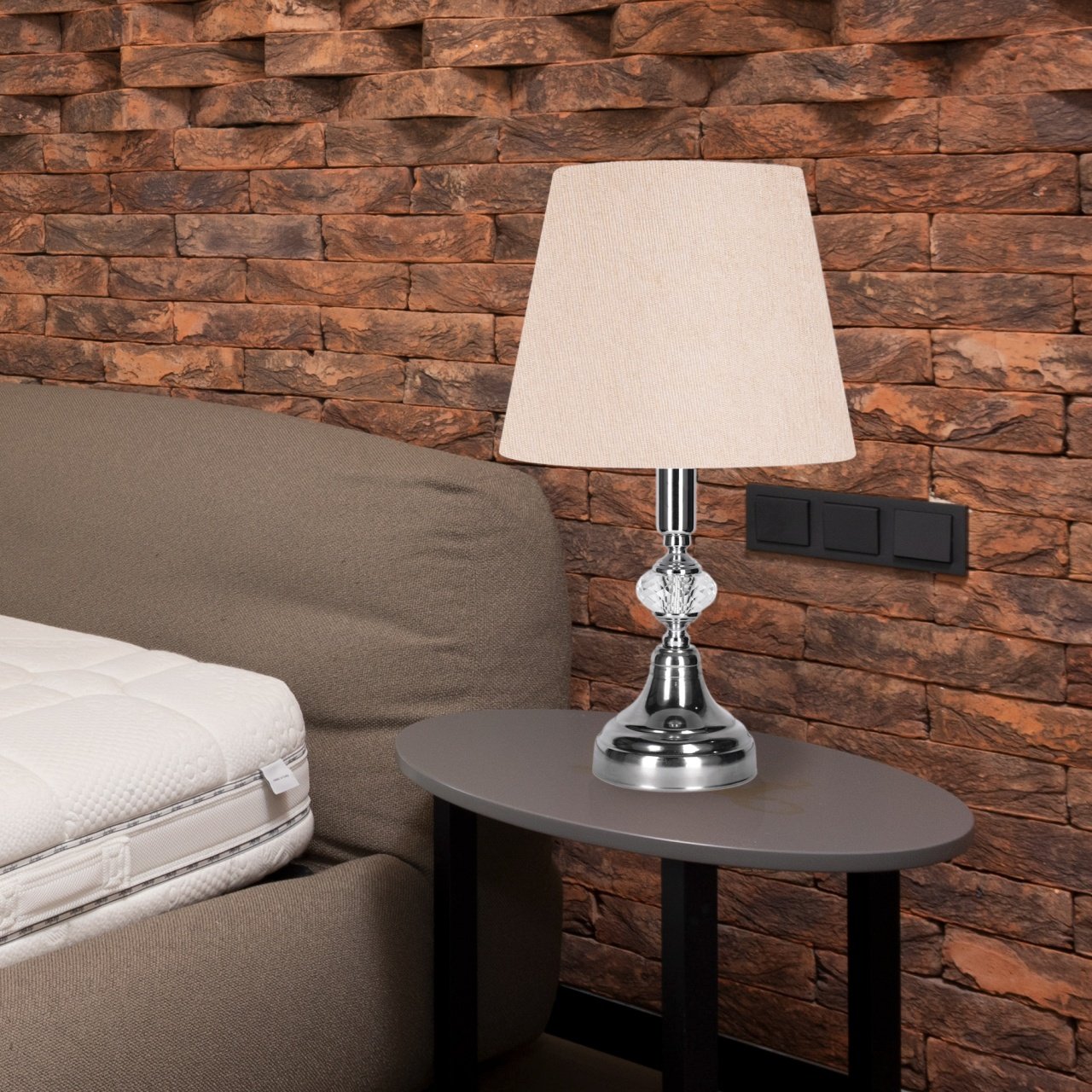 Table Lamp With Wood Base - 1 Light