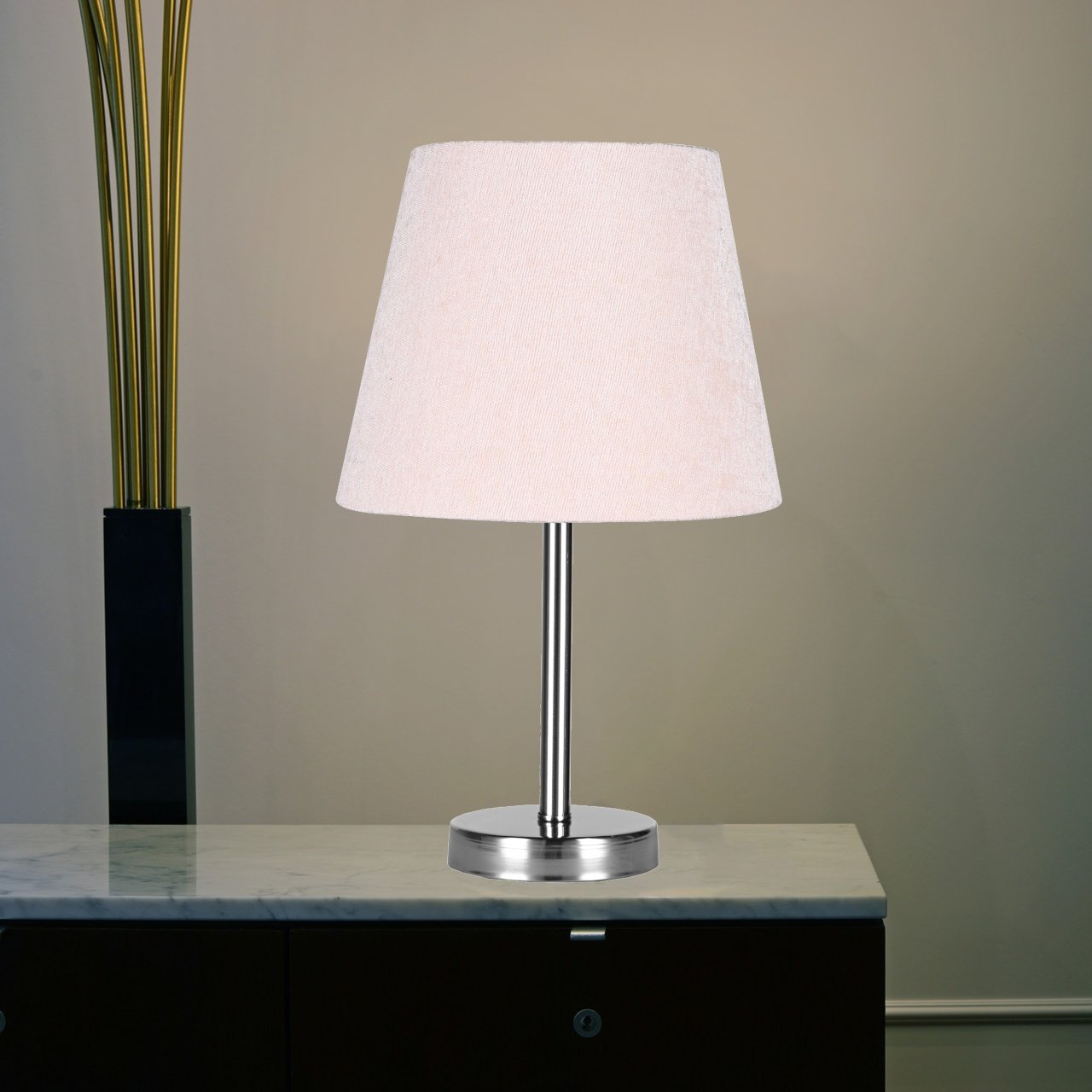 Table Lamp With Wood Base - 1 Light