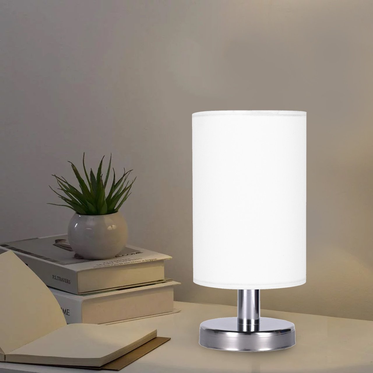 Table Lamp With Wood Base - 1 Light