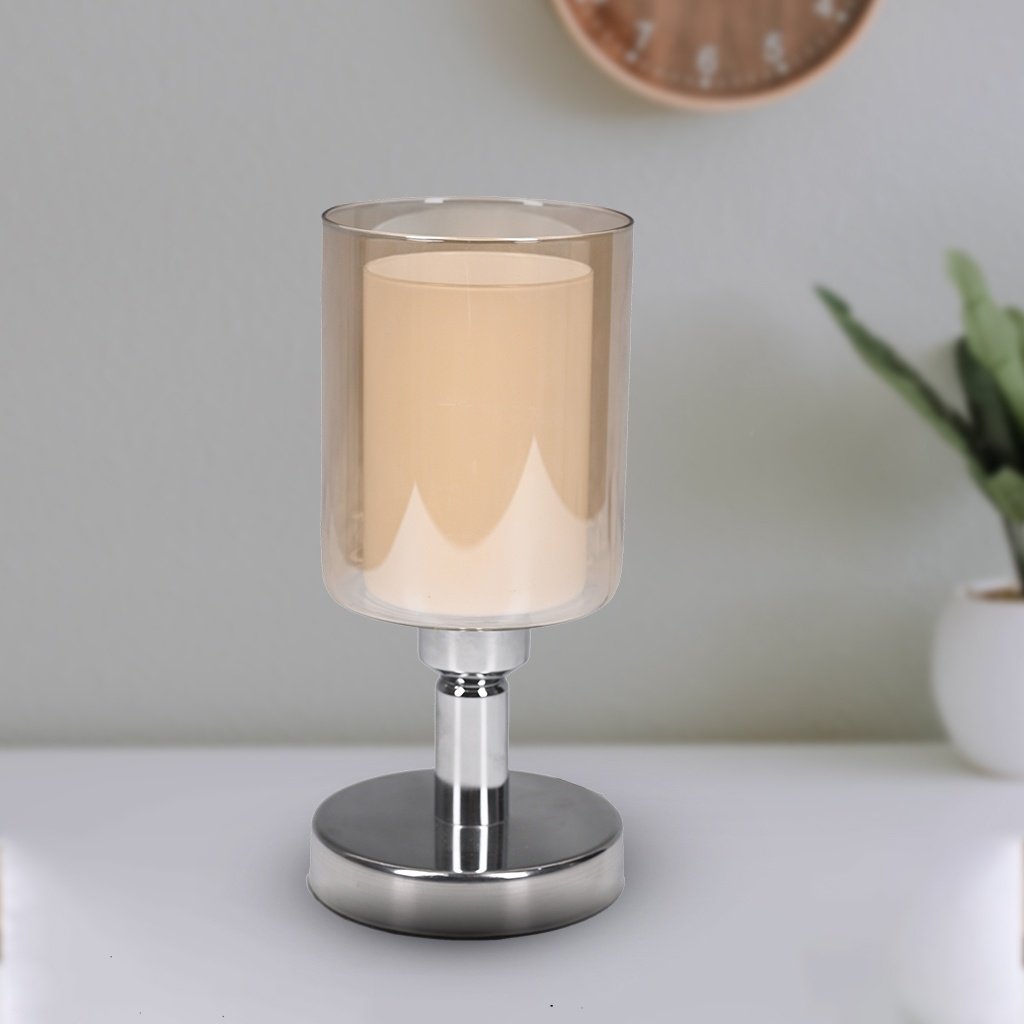 Table Lamp With Wood Base - 1 Light